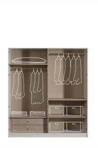 Londra 4 Kapılı Gardırop (180 Cm)