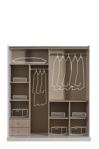 Rio Sürgülü Gardırop (180 Cm)